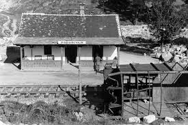 Železničná stanica Podkriváň r. 1944