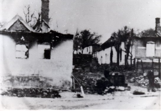 Vypálenie obce Skýcov